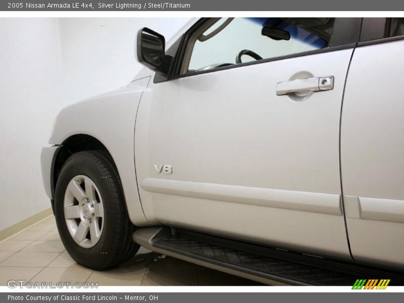 Silver Lightning / Steel/Titanium 2005 Nissan Armada LE 4x4