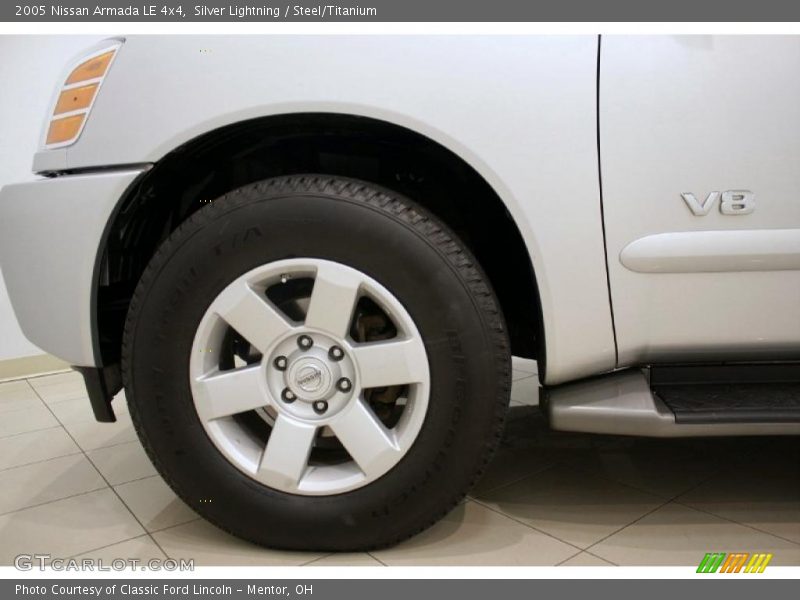 Silver Lightning / Steel/Titanium 2005 Nissan Armada LE 4x4
