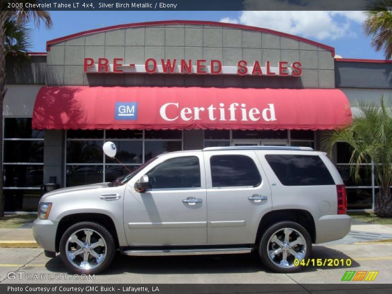 Silver Birch Metallic / Ebony 2008 Chevrolet Tahoe LT 4x4
