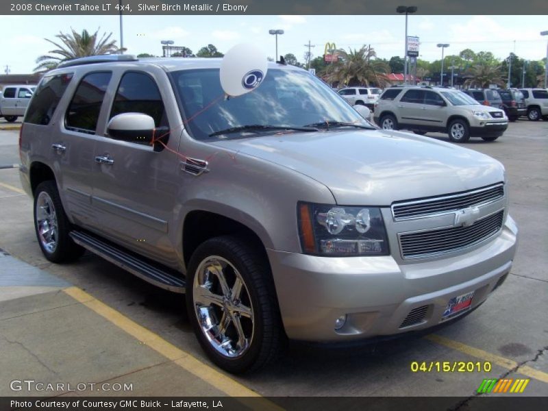Silver Birch Metallic / Ebony 2008 Chevrolet Tahoe LT 4x4