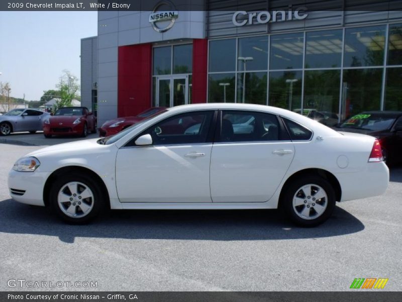 White / Ebony 2009 Chevrolet Impala LT