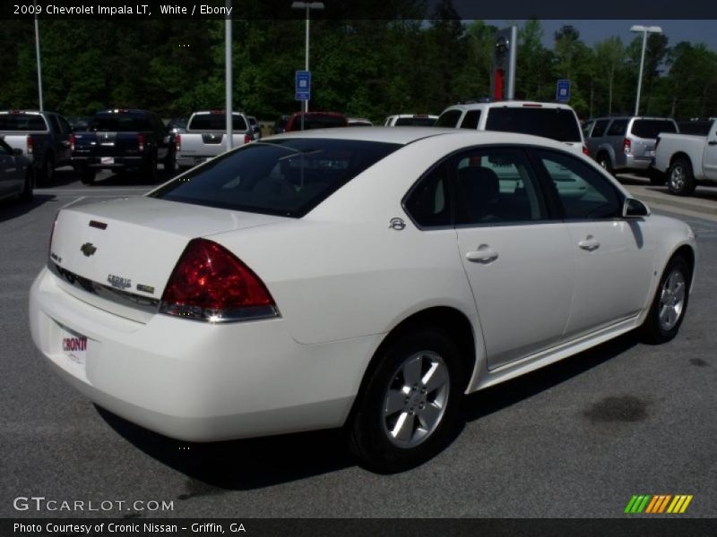 White / Ebony 2009 Chevrolet Impala LT