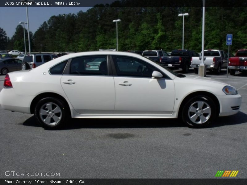 White / Ebony 2009 Chevrolet Impala LT