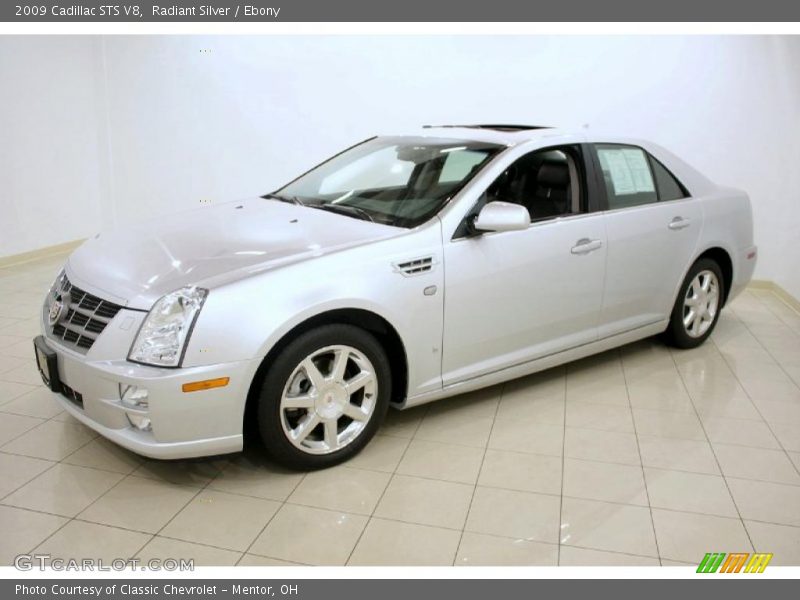 Radiant Silver / Ebony 2009 Cadillac STS V8