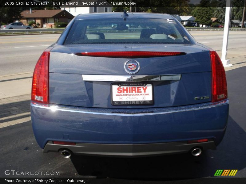 Blue Diamond Tri-Coat / Light Titanium/Ebony 2009 Cadillac CTS Sedan