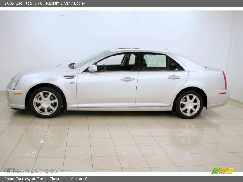 Radiant Silver / Ebony 2009 Cadillac STS V8