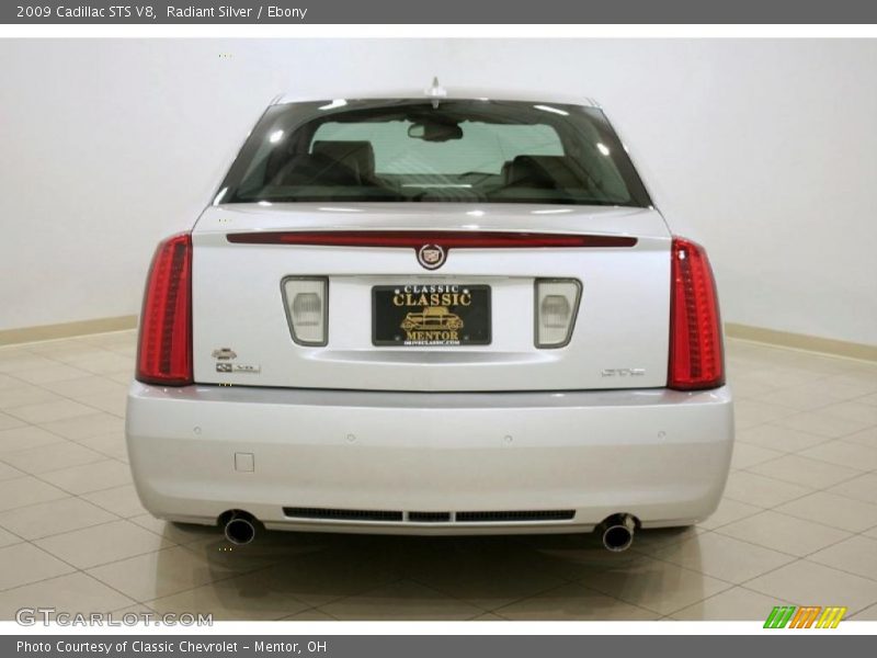 Radiant Silver / Ebony 2009 Cadillac STS V8