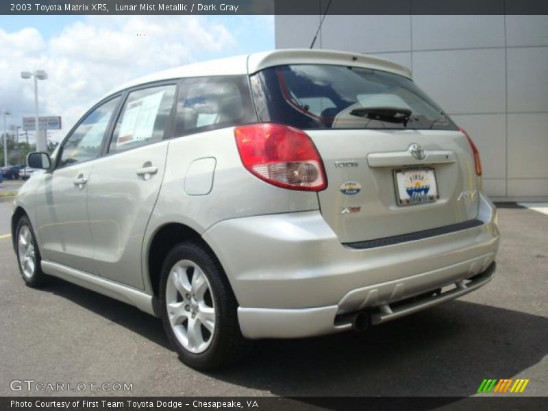 Lunar Mist Metallic / Dark Gray 2003 Toyota Matrix XRS