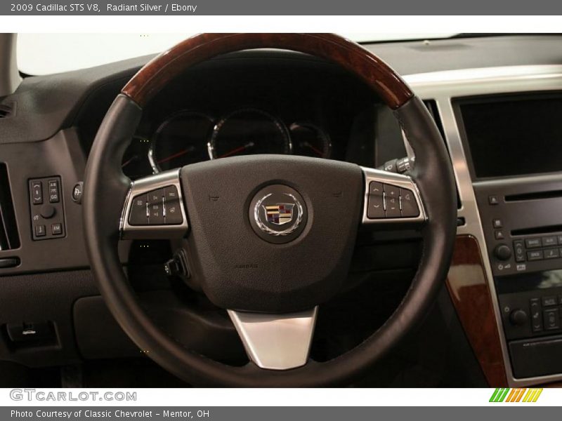 Radiant Silver / Ebony 2009 Cadillac STS V8