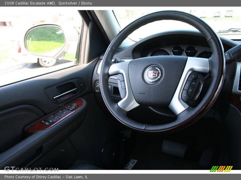 Quicksilver / Ebony 2008 Cadillac Escalade AWD