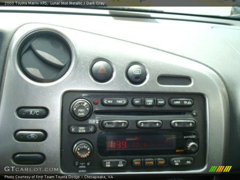 Lunar Mist Metallic / Dark Gray 2003 Toyota Matrix XRS