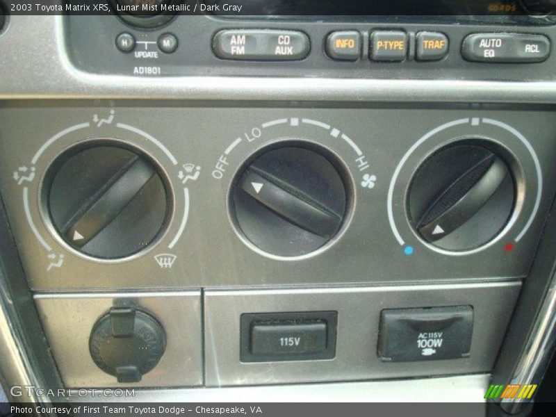 Lunar Mist Metallic / Dark Gray 2003 Toyota Matrix XRS