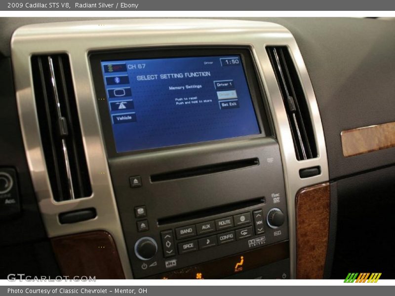 Radiant Silver / Ebony 2009 Cadillac STS V8