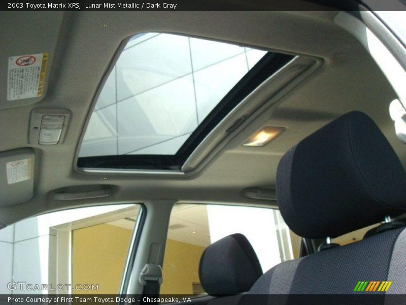 Lunar Mist Metallic / Dark Gray 2003 Toyota Matrix XRS