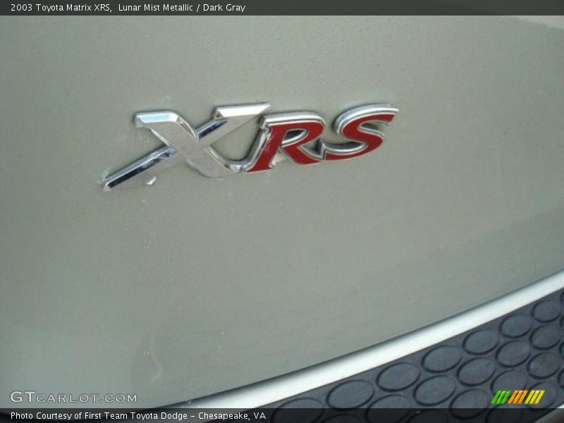 Lunar Mist Metallic / Dark Gray 2003 Toyota Matrix XRS