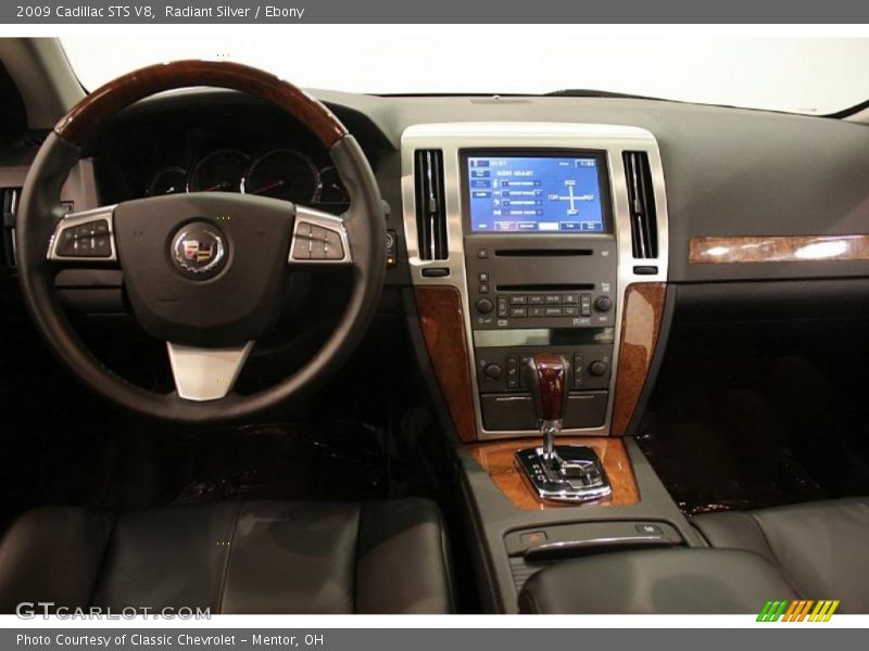 Radiant Silver / Ebony 2009 Cadillac STS V8