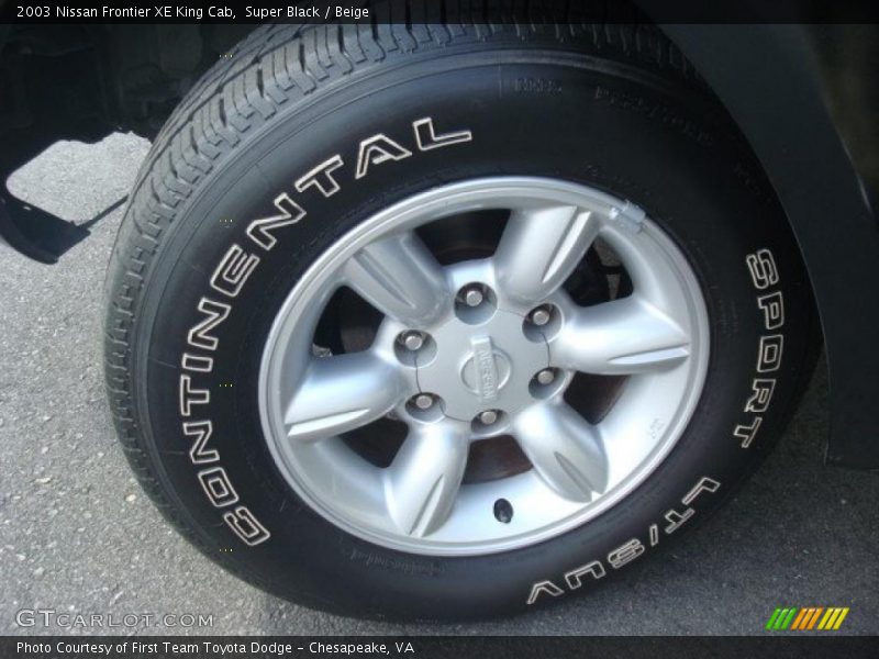 Super Black / Beige 2003 Nissan Frontier XE King Cab