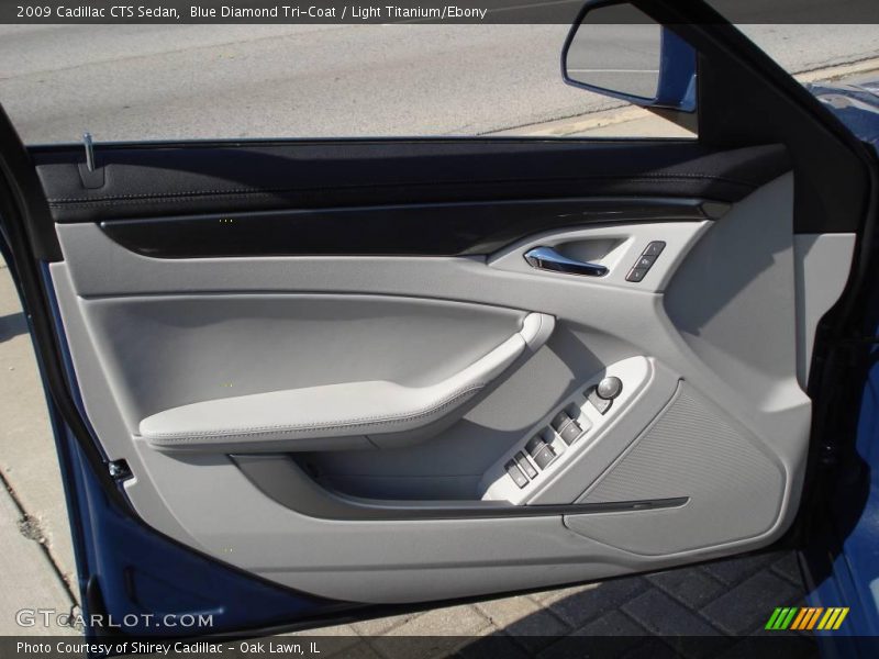 Blue Diamond Tri-Coat / Light Titanium/Ebony 2009 Cadillac CTS Sedan
