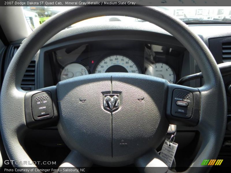 Mineral Gray Metallic / Medium Slate Gray 2007 Dodge Dakota ST Quad Cab