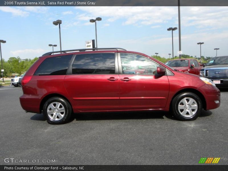 Salsa Red Pearl / Stone Gray 2006 Toyota Sienna XLE