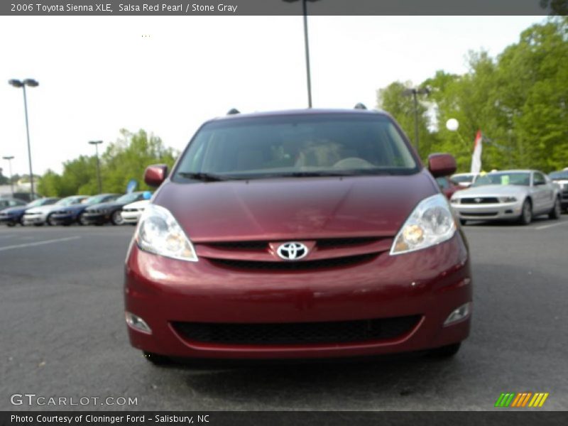 Salsa Red Pearl / Stone Gray 2006 Toyota Sienna XLE