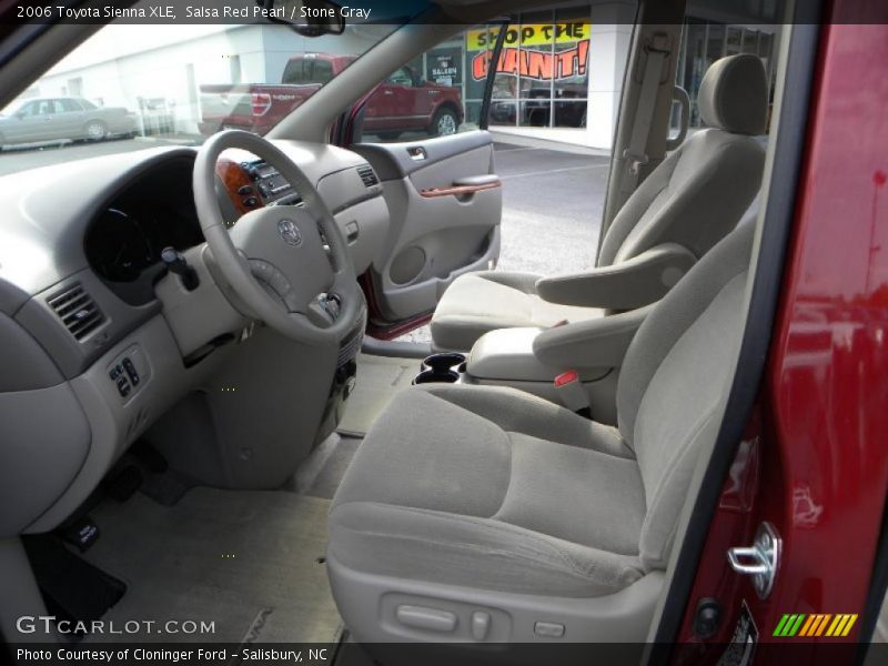 Salsa Red Pearl / Stone Gray 2006 Toyota Sienna XLE