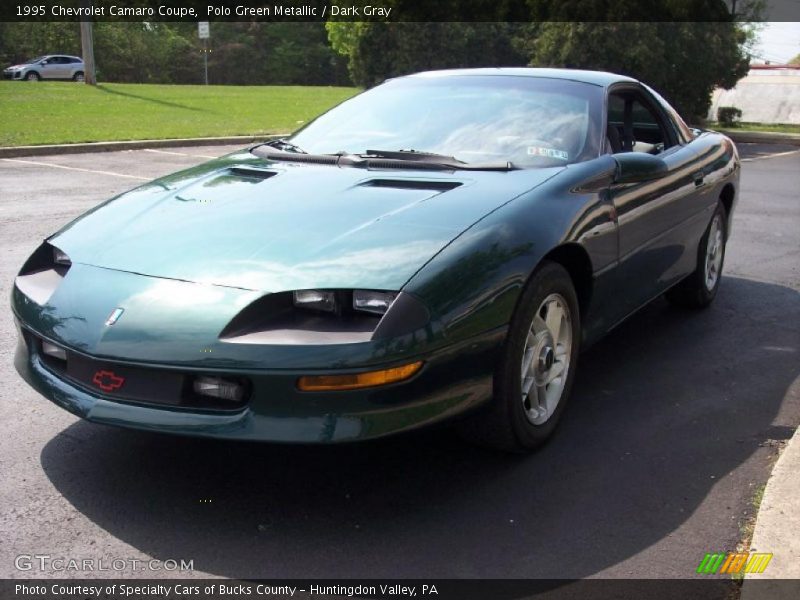 Polo Green Metallic / Dark Gray 1995 Chevrolet Camaro Coupe