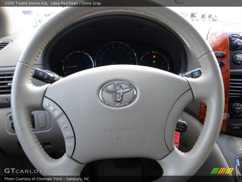 Salsa Red Pearl / Stone Gray 2006 Toyota Sienna XLE