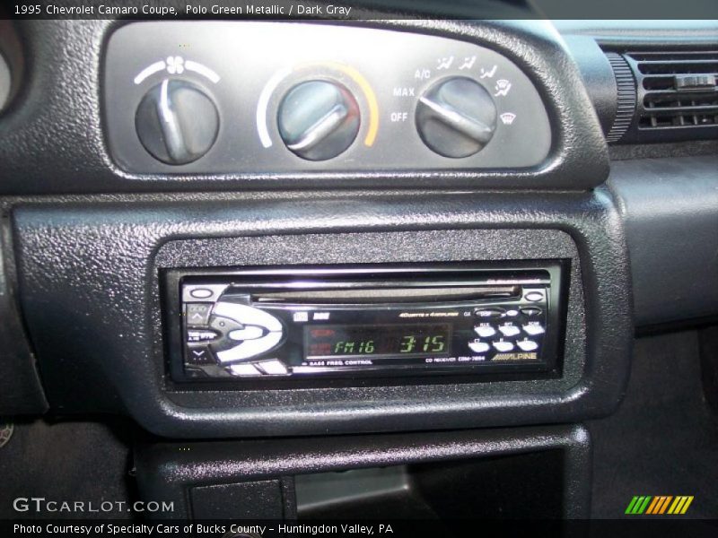 Polo Green Metallic / Dark Gray 1995 Chevrolet Camaro Coupe