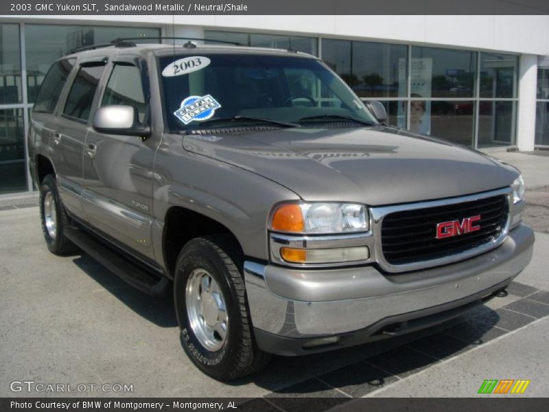Sandalwood Metallic / Neutral/Shale 2003 GMC Yukon SLT