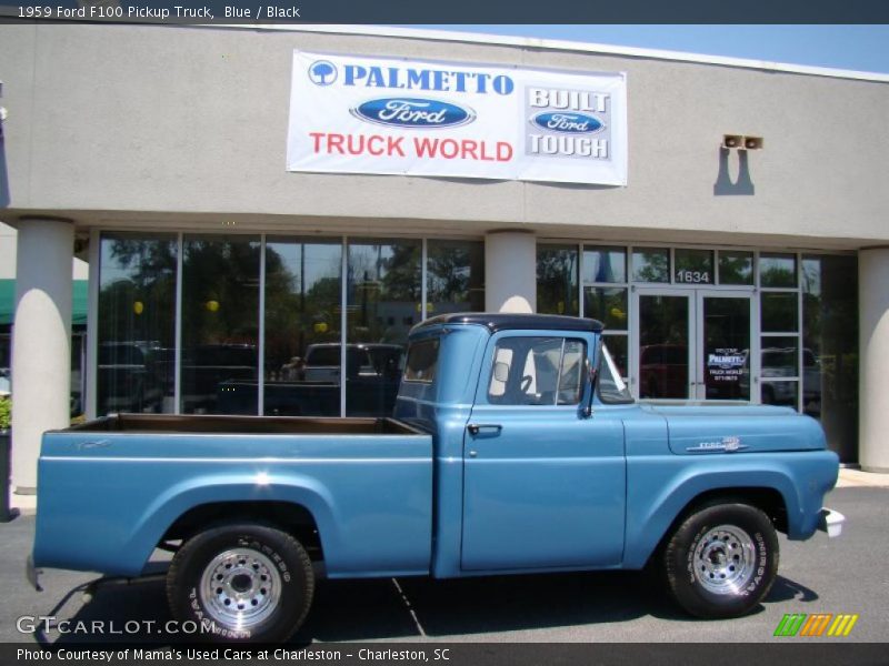 Blue / Black 1959 Ford F100 Pickup Truck