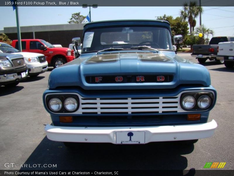 Blue / Black 1959 Ford F100 Pickup Truck