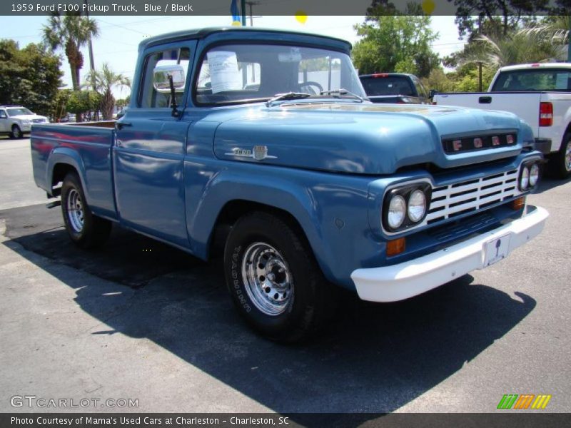 Blue / Black 1959 Ford F100 Pickup Truck