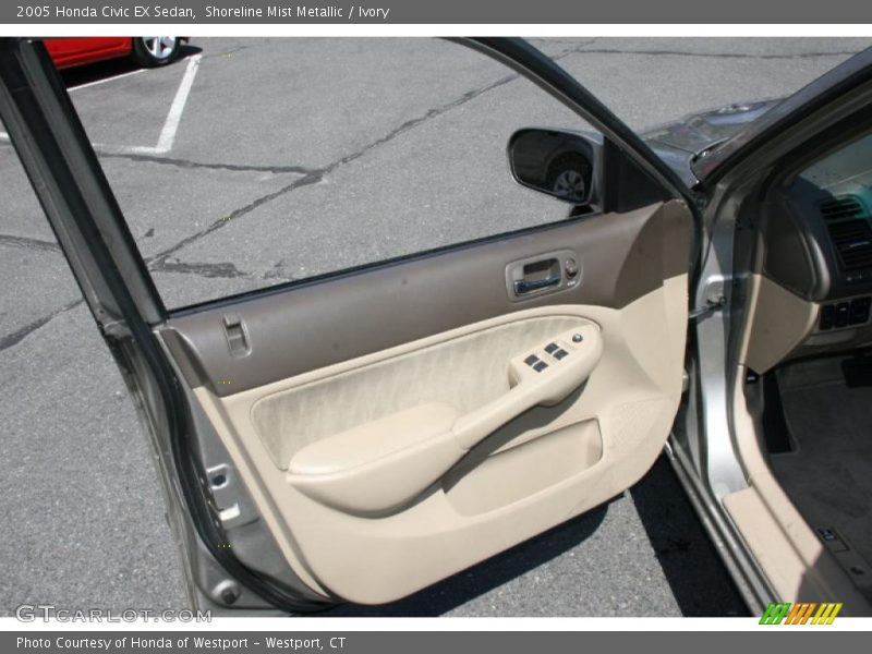 Shoreline Mist Metallic / Ivory 2005 Honda Civic EX Sedan