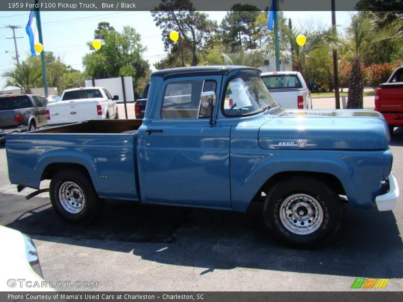Blue / Black 1959 Ford F100 Pickup Truck