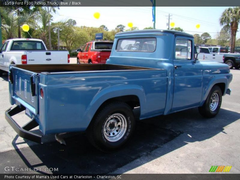 Blue / Black 1959 Ford F100 Pickup Truck