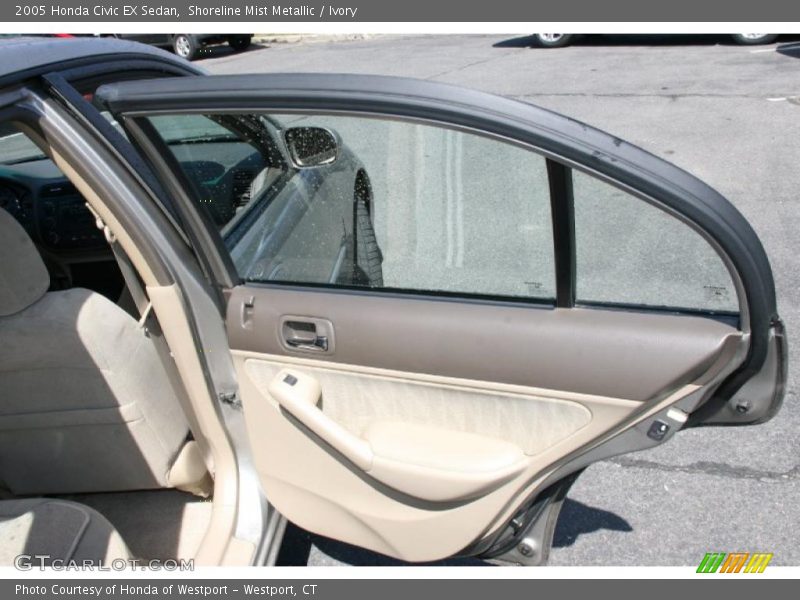 Shoreline Mist Metallic / Ivory 2005 Honda Civic EX Sedan