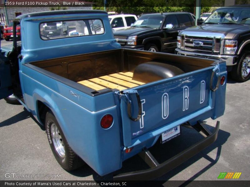 Blue / Black 1959 Ford F100 Pickup Truck