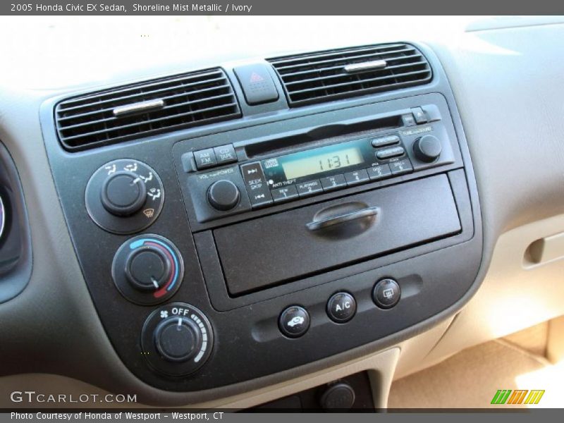 Shoreline Mist Metallic / Ivory 2005 Honda Civic EX Sedan
