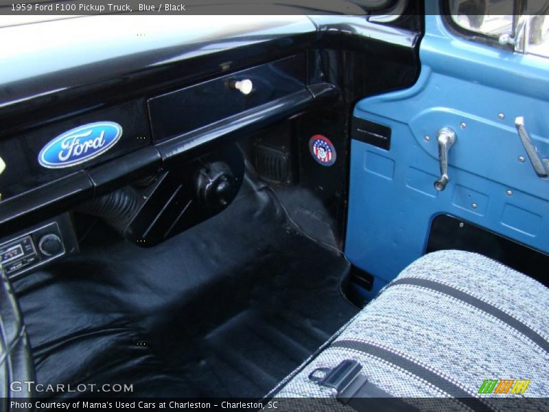 Blue / Black 1959 Ford F100 Pickup Truck