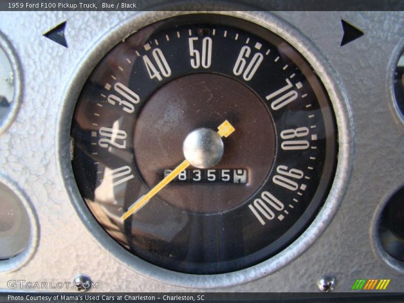 Blue / Black 1959 Ford F100 Pickup Truck