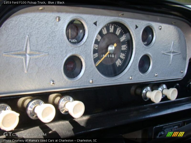 Blue / Black 1959 Ford F100 Pickup Truck