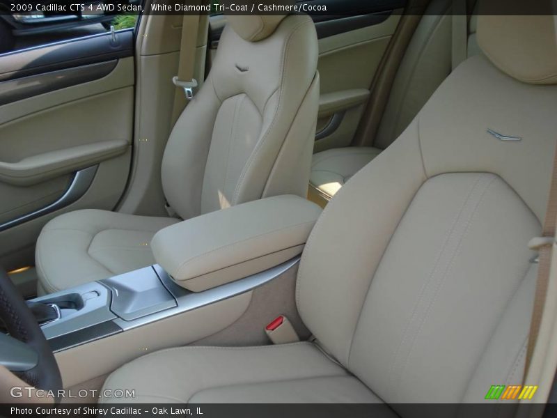 White Diamond Tri-Coat / Cashmere/Cocoa 2009 Cadillac CTS 4 AWD Sedan