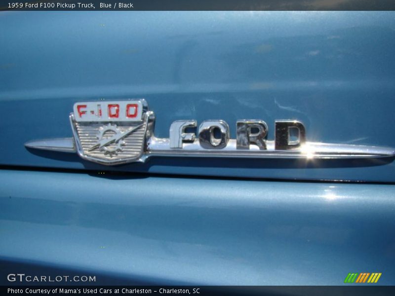 Blue / Black 1959 Ford F100 Pickup Truck