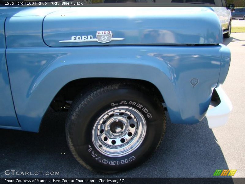 Blue / Black 1959 Ford F100 Pickup Truck