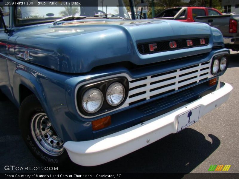 Blue / Black 1959 Ford F100 Pickup Truck