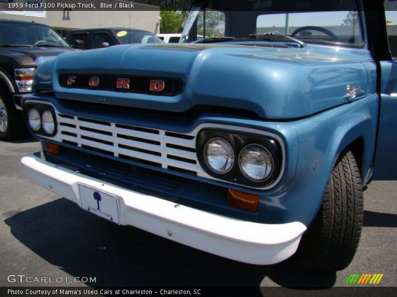 Blue / Black 1959 Ford F100 Pickup Truck