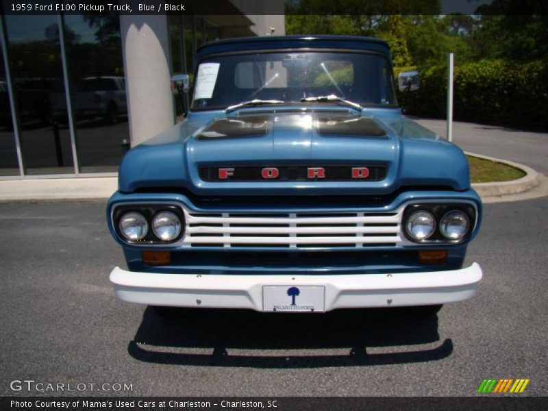 Blue / Black 1959 Ford F100 Pickup Truck