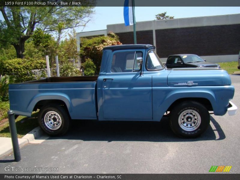 Blue / Black 1959 Ford F100 Pickup Truck