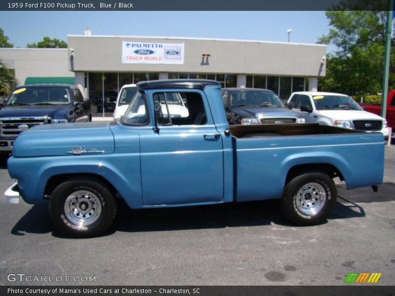 Blue / Black 1959 Ford F100 Pickup Truck